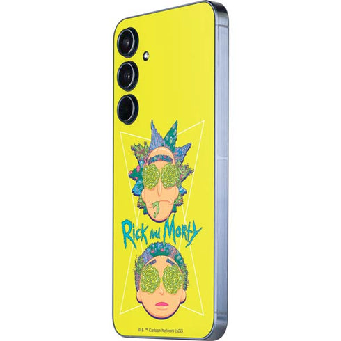 Adult Swim Rick and Morty Rick and Morty Portal Eyes Galaxy A36 5G Skin